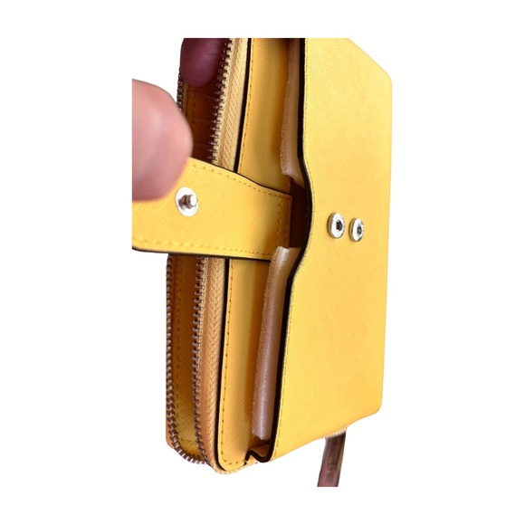 Michael Kors Sunshine Wristlet Phone Holder 35S0STVL2L Jet Set Travel Leather - Picture 3 of 8